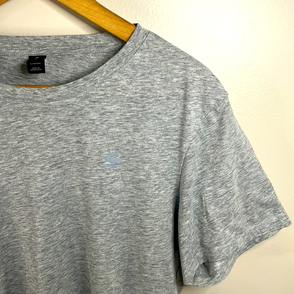 G-Star RAW - SS RN tee - Medium - Light Grey Melange - 100% Ctn
